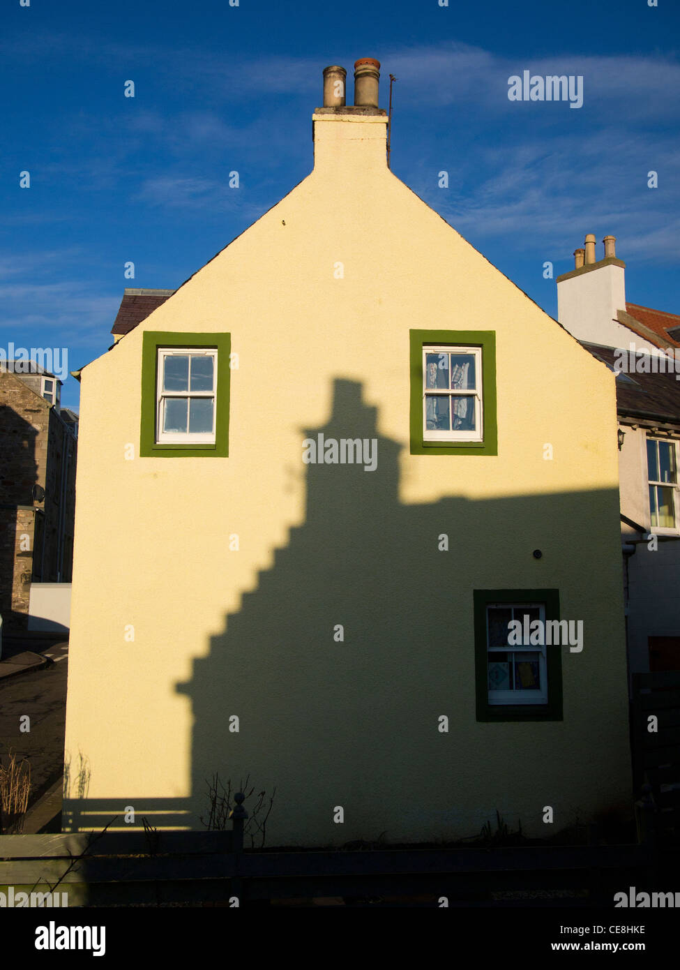 Gable End e Shadow, St Monans, Fife Foto Stock
