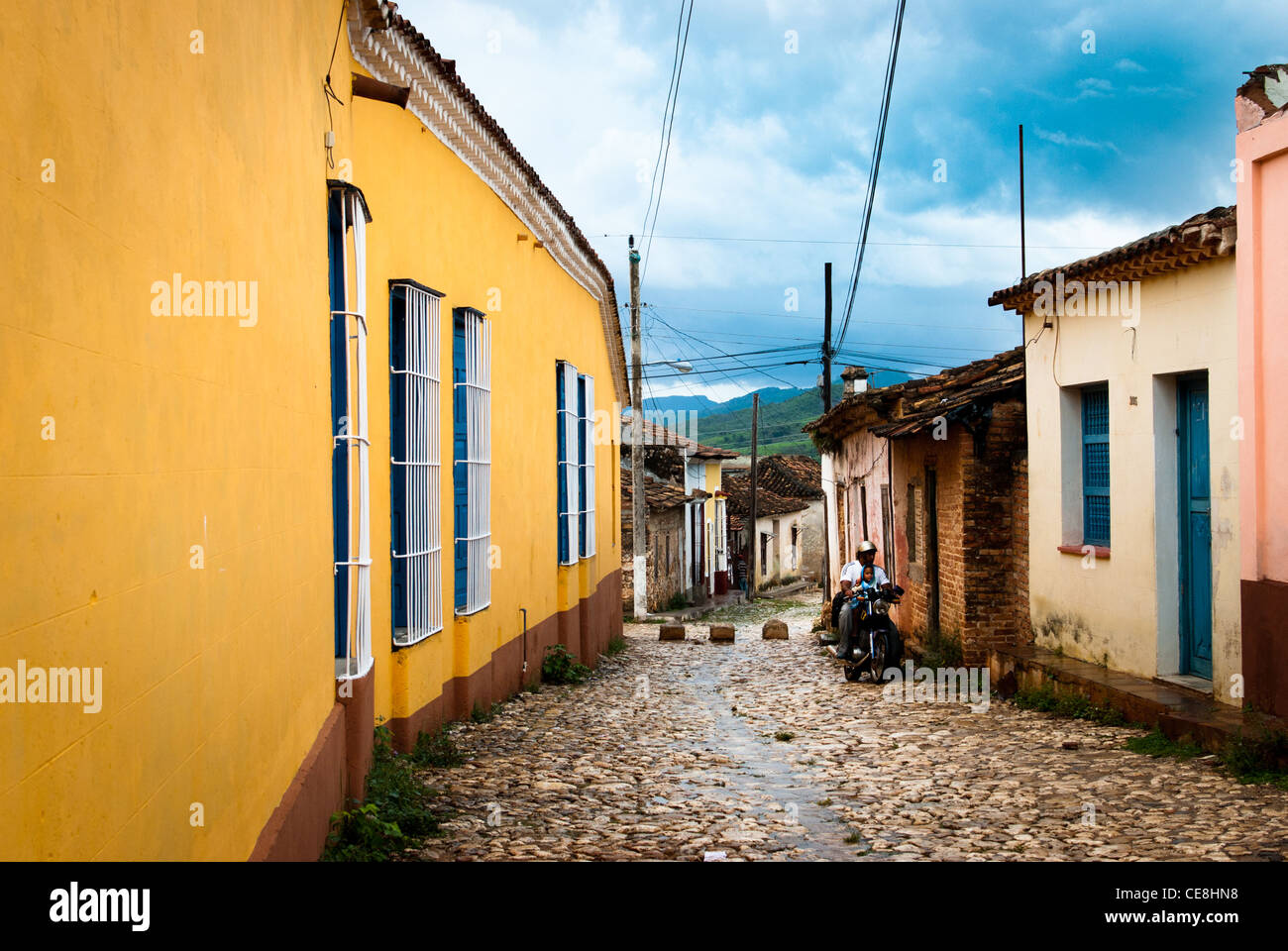 Cuba Trinidad scene di strada Foto Stock