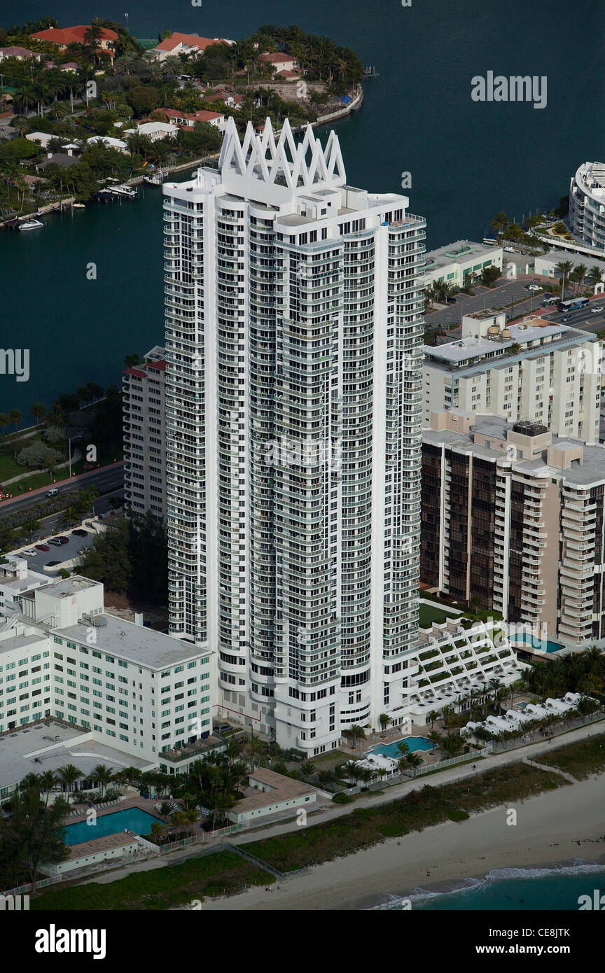 Fotografia aerea Miami Beach, Florida Foto Stock