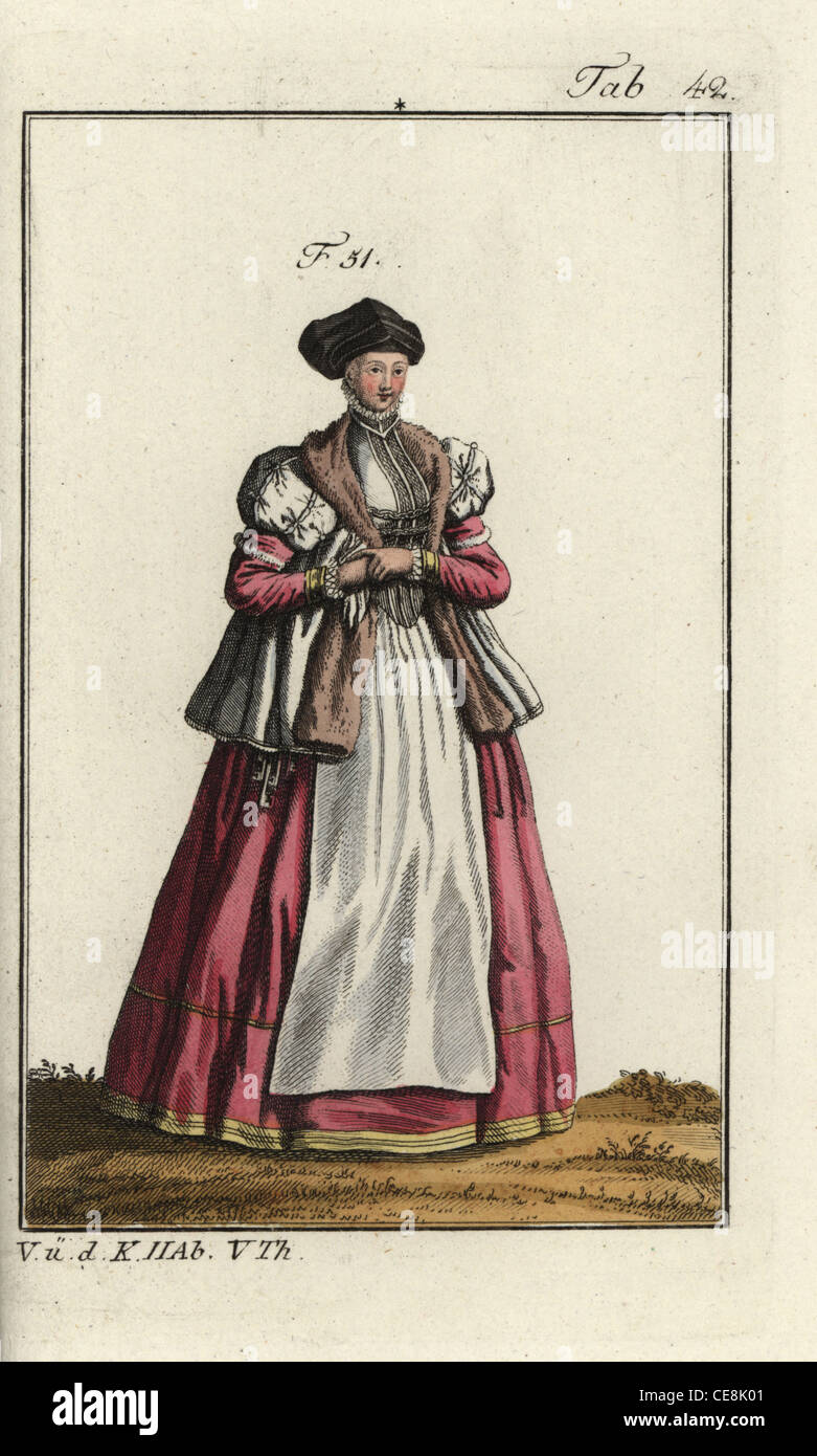 Signora di Meissen, 1577. Foto Stock