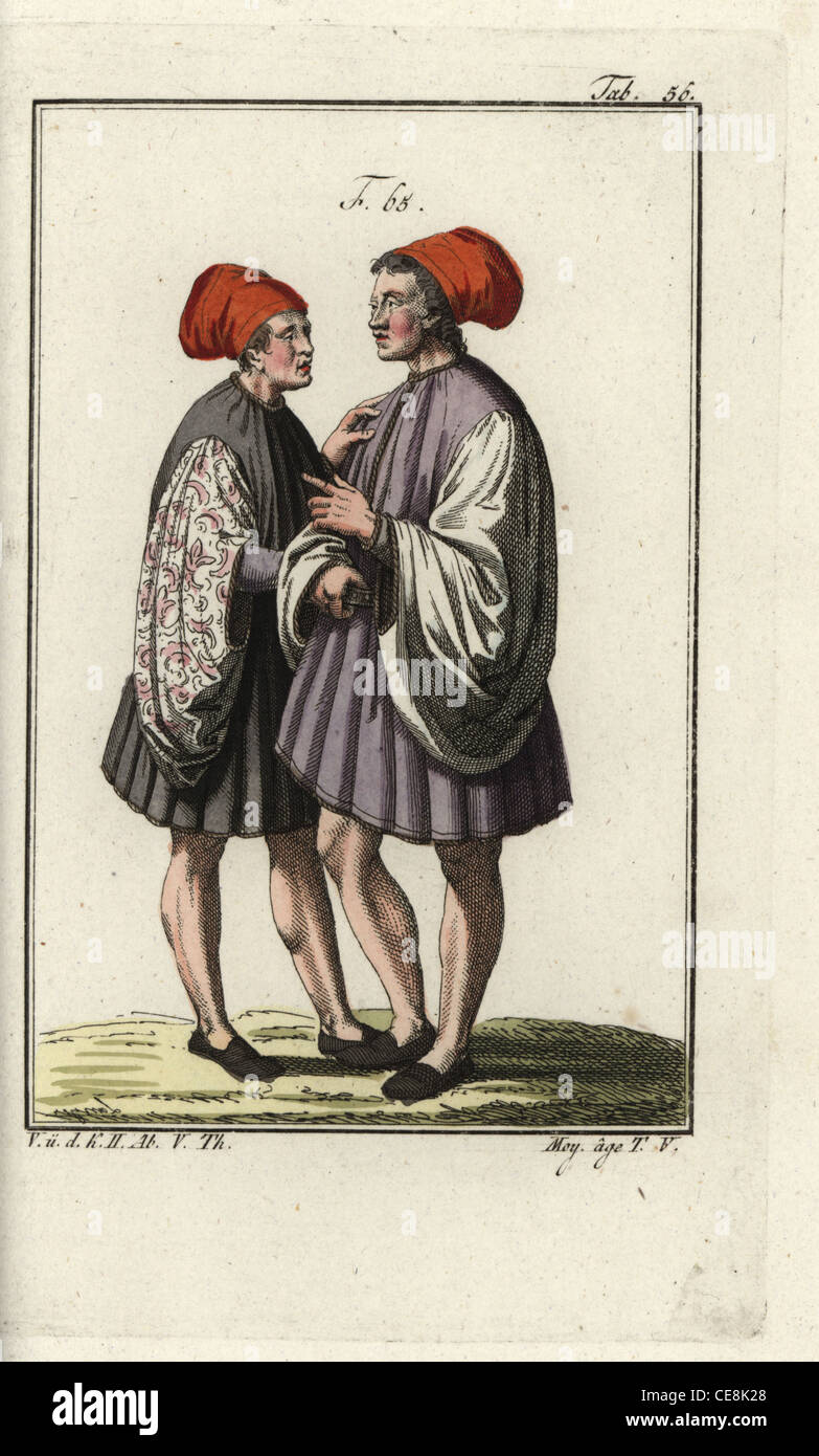 Coppia sposata di Venezia nell'alto medioevo. Foto Stock