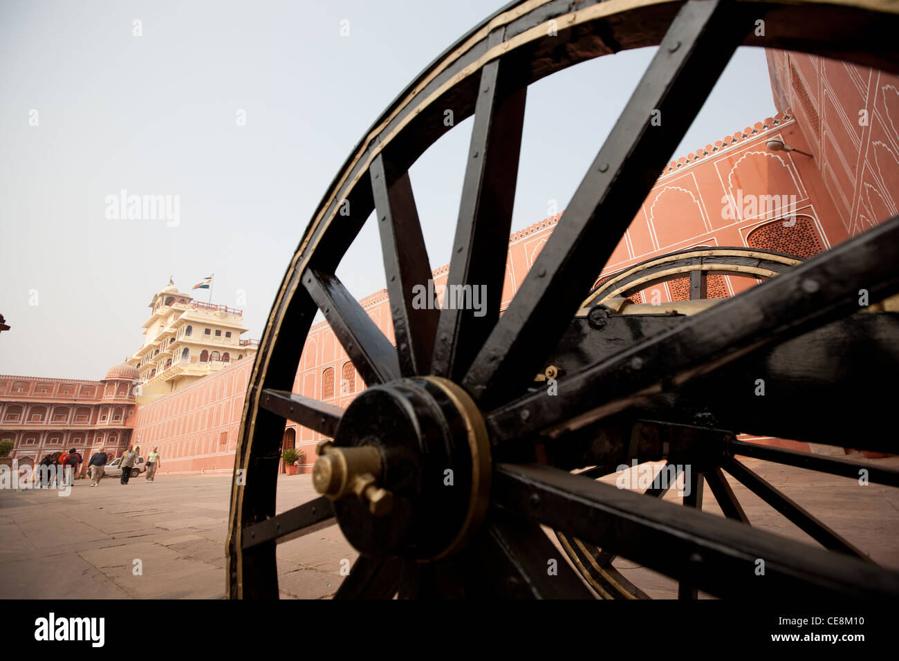Nel palazzo di città di Jaipur, nel Rajasthan, India Foto Stock