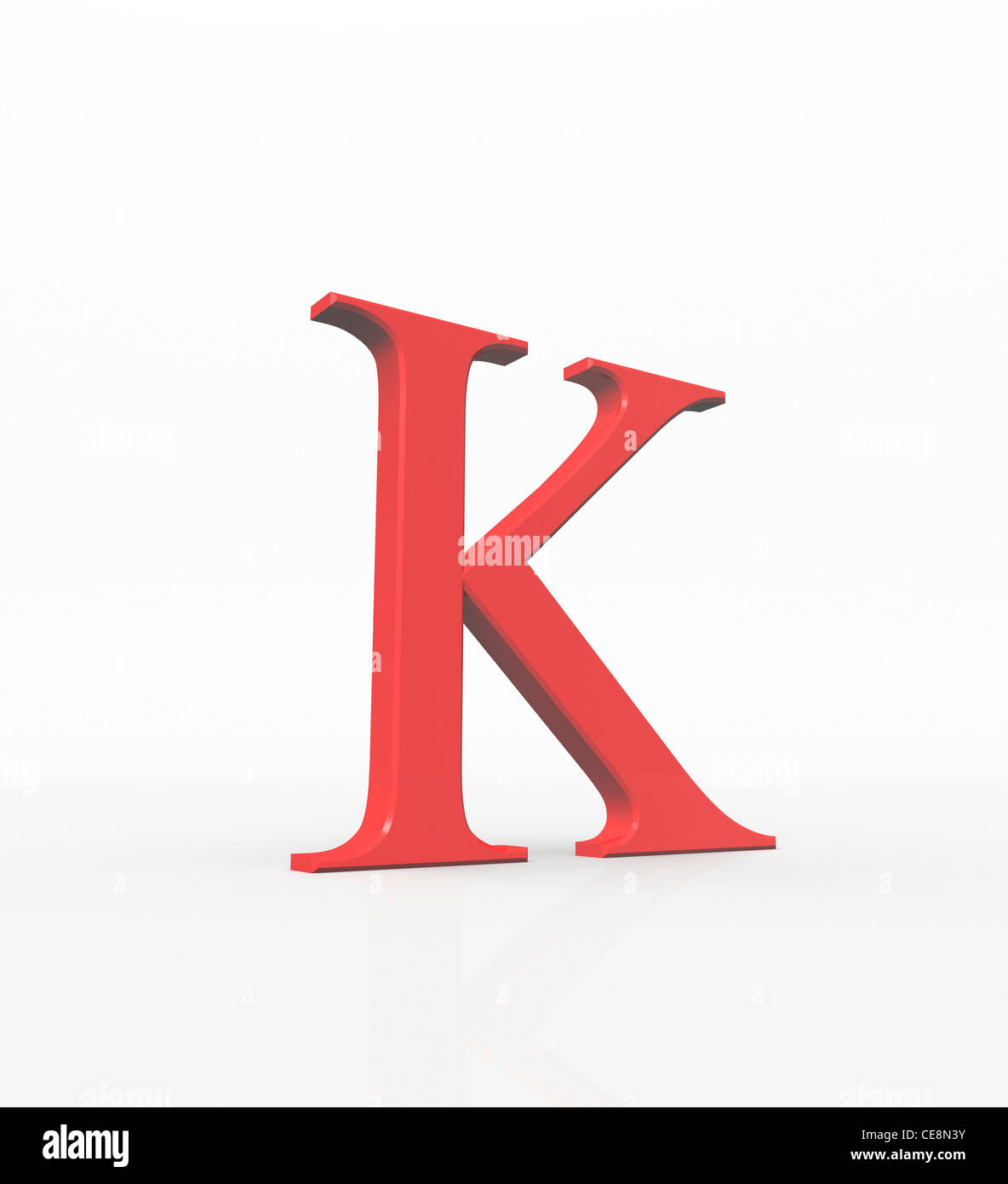 Kappa decimo lettera alfabeto greco nel sistema di numeri di greco il valore it 20 lettera minuscola comunemente utilizzato nella geometria matematica Foto Stock