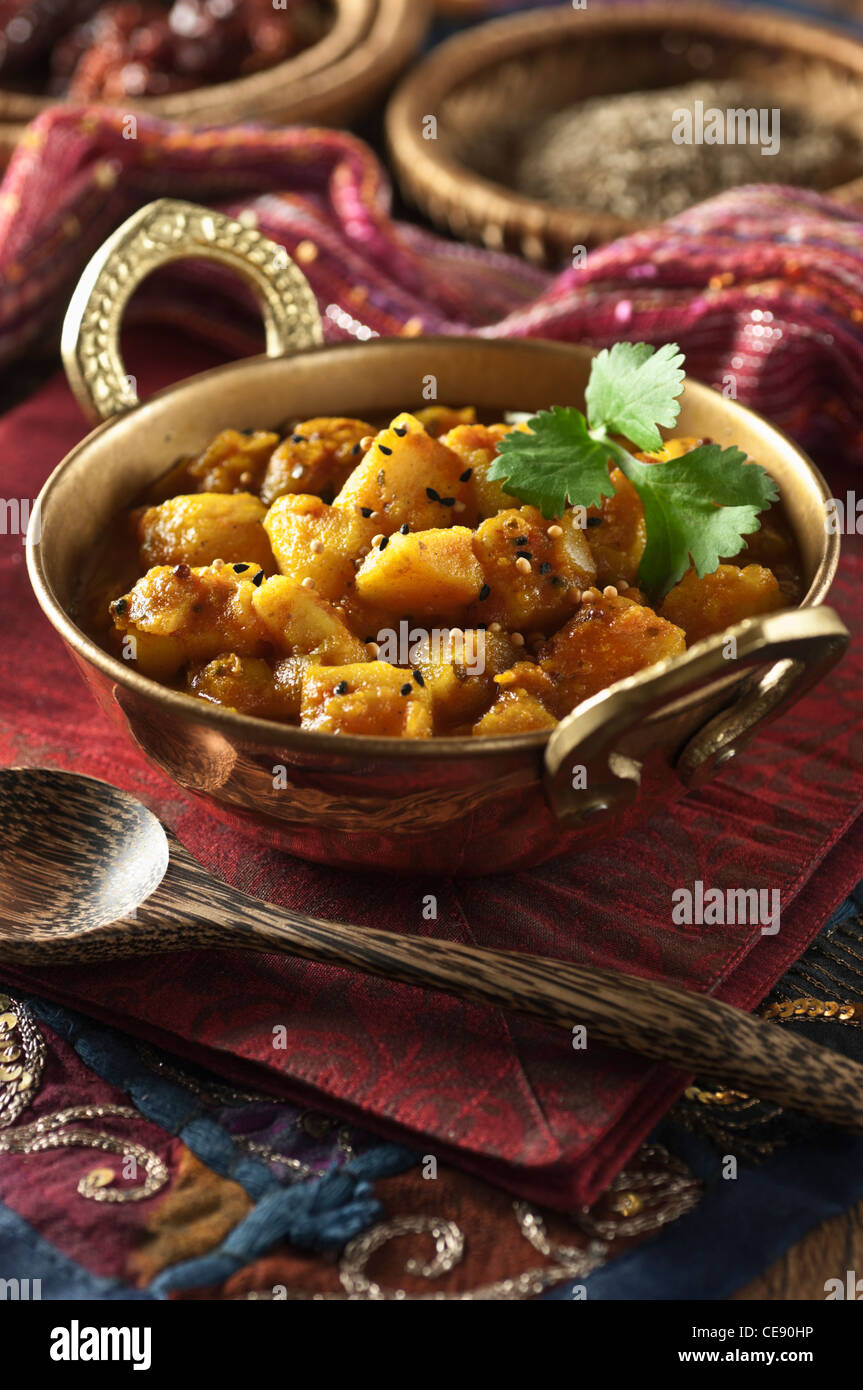 Bombay patate cibo indiano Foto Stock