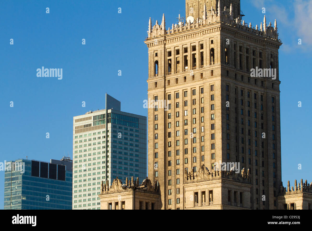 Palazzo della Cultura e della scienza, Varsavia, Polonia Foto Stock