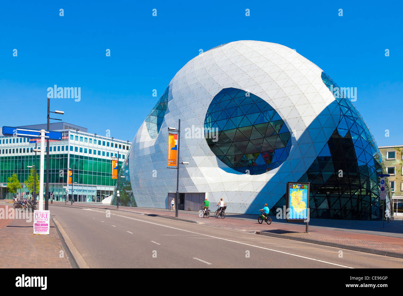 Architettura moderna nel centro di Eindhoven, Paesi Bassi Foto Stock