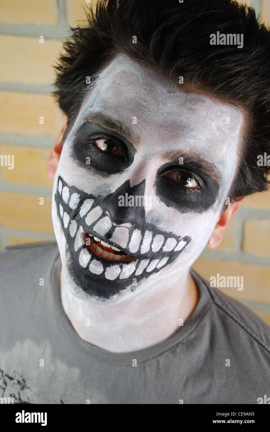 Creepy guy dello scheletro Foto Stock