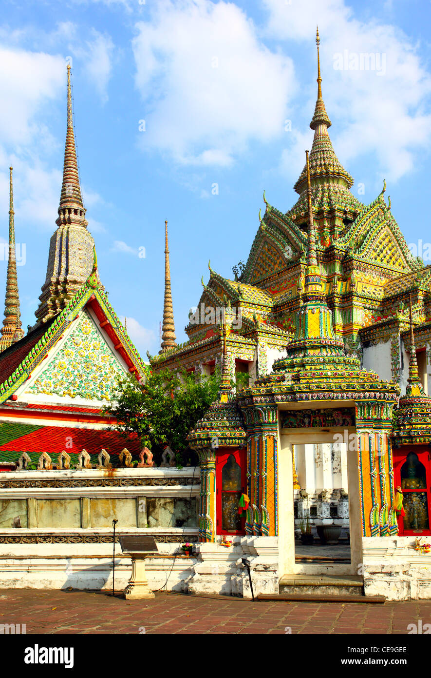 Ingresso al Wat Pho tempio. Bangkok. Thailandia. Foto Stock