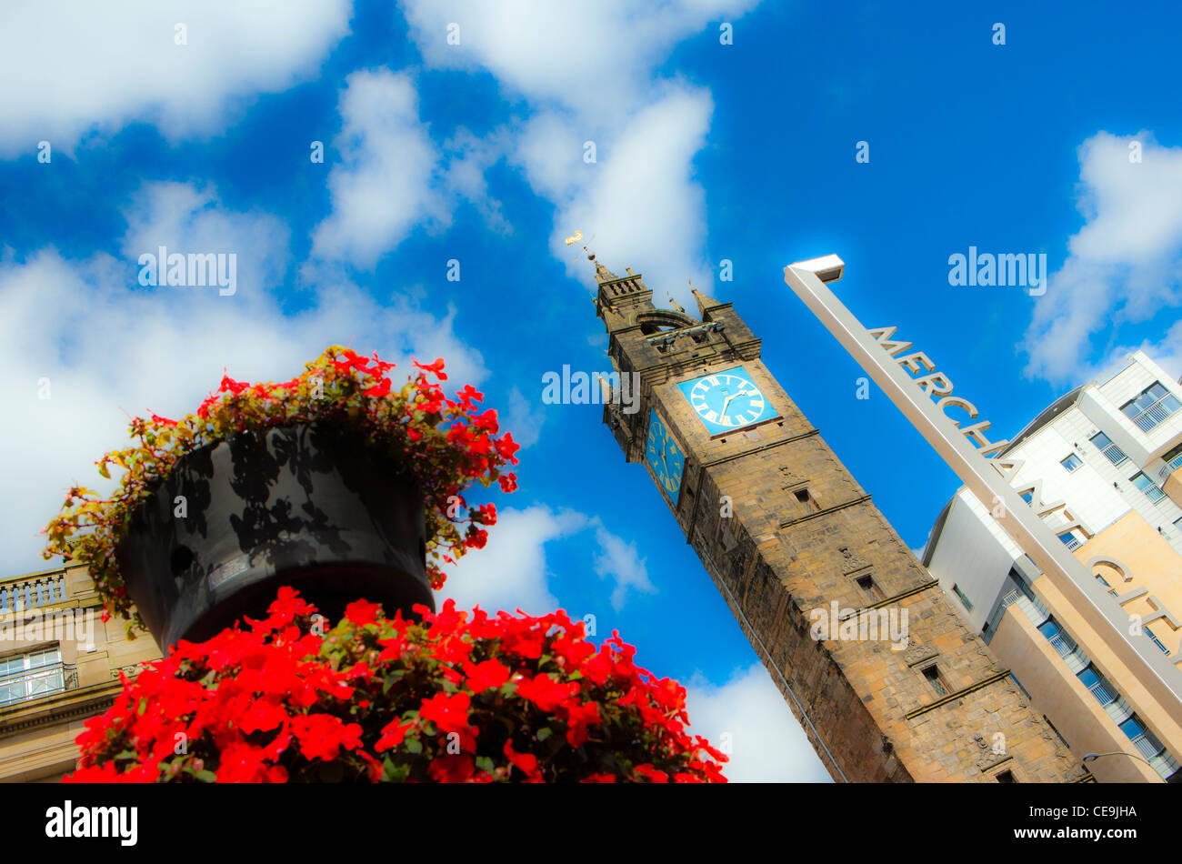 GLASGOW CITY OF DREAMS 2014 Altered digitalmente soft focus immagine Foto Stock