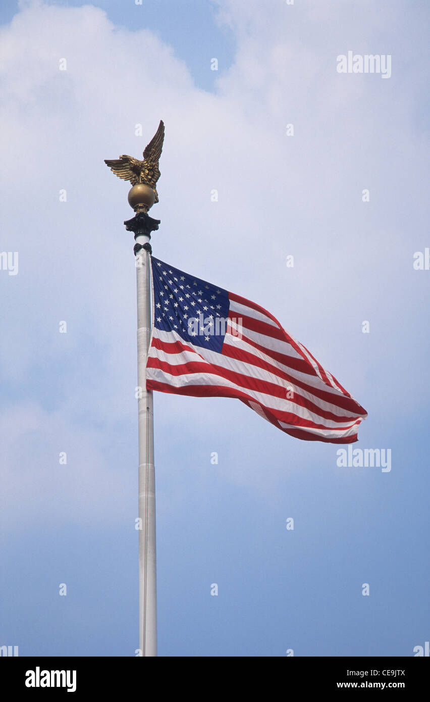 Bandiera nazionale d'America. Foto Stock