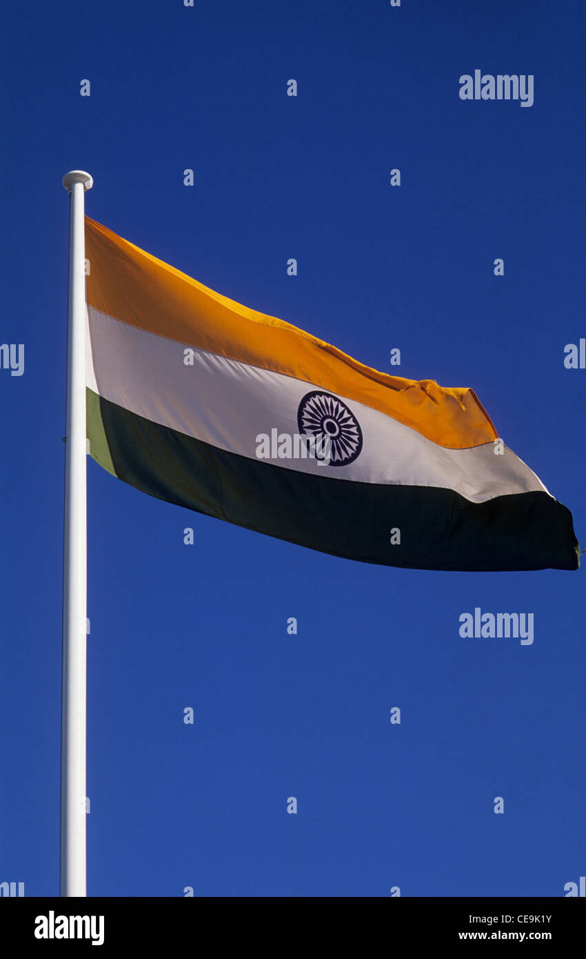 Bandiera nazionale dell'India. Foto Stock