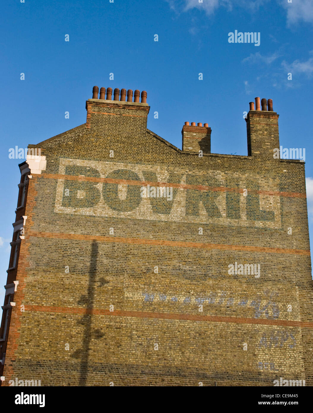 Il 'Bovril Wall' Brixton Londra Inghilterra Europa Foto Stock