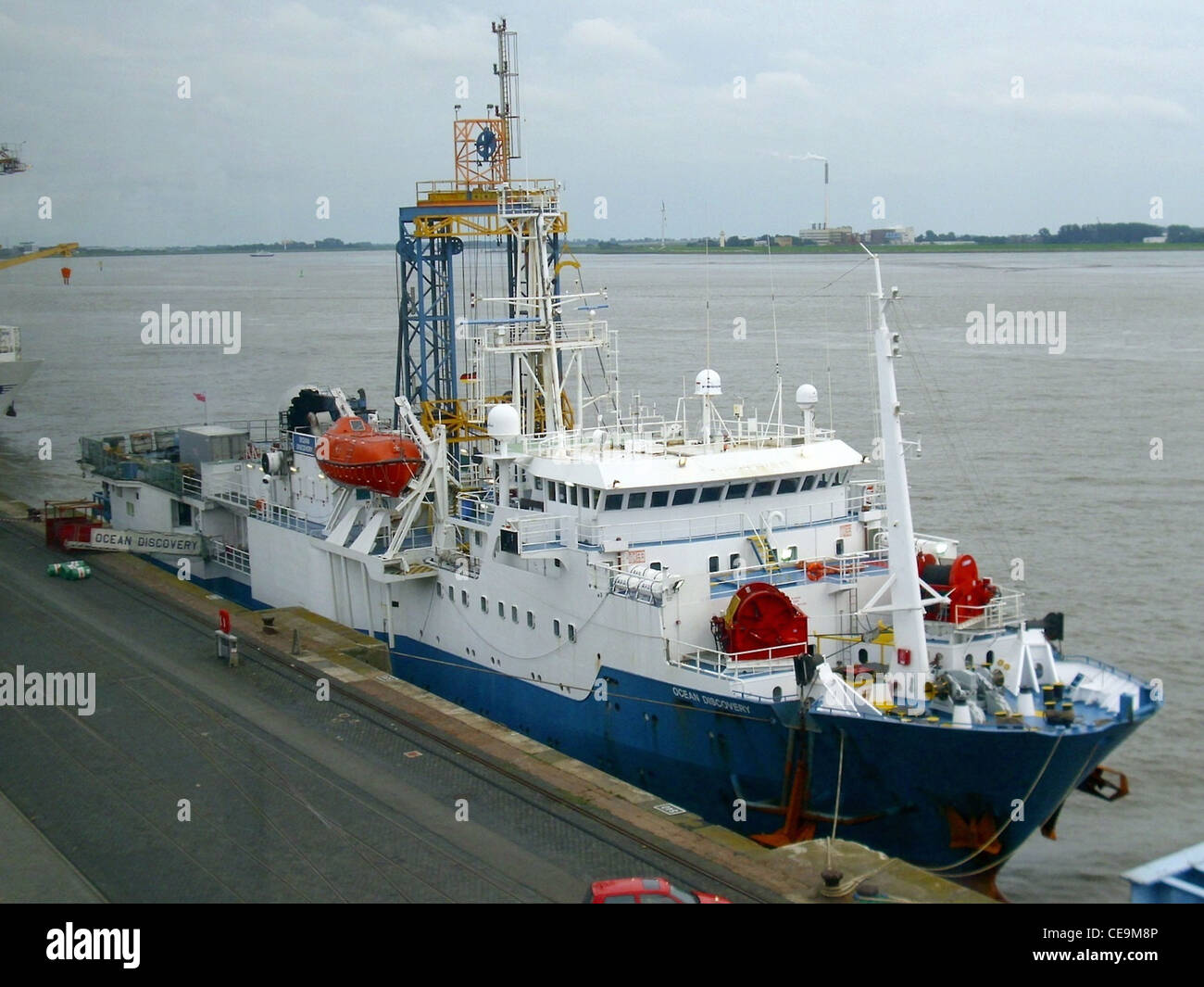 Nave ricerca scoperta oceanica Foto Stock