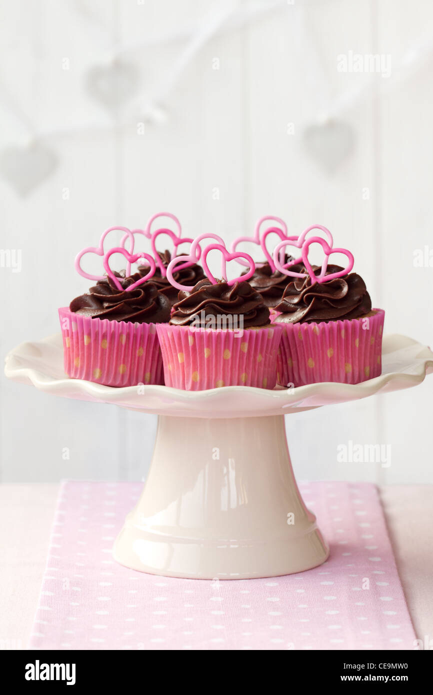 Valentino cupcaks Foto Stock