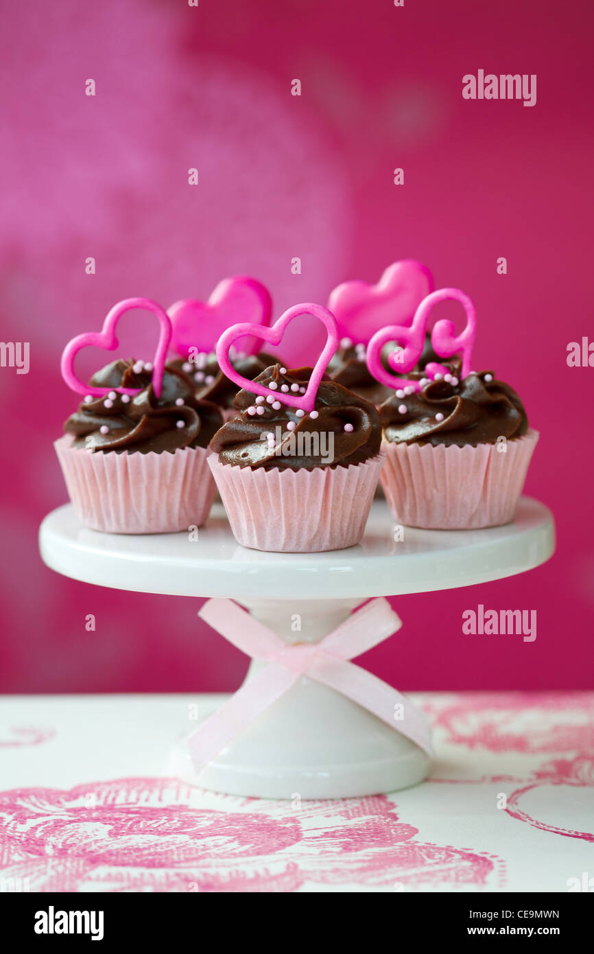 Tortini di San Valentino Foto Stock