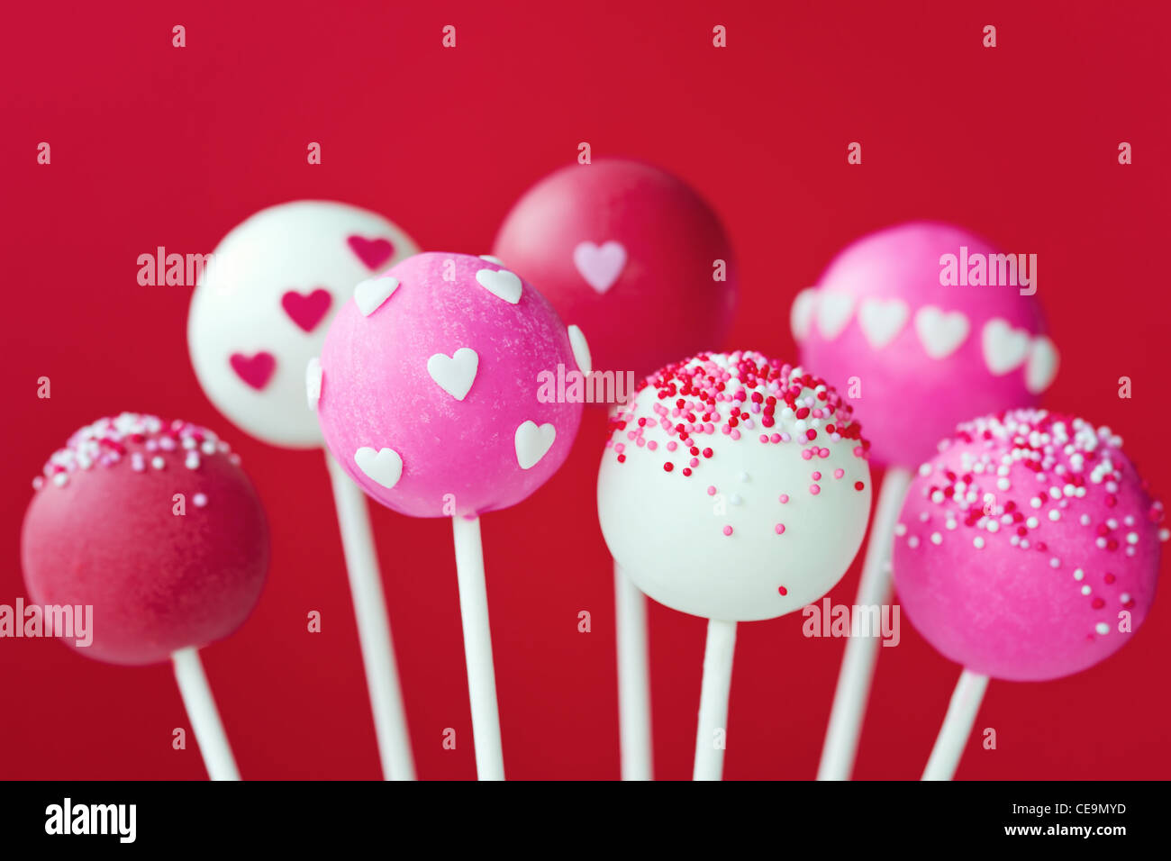 Torta di san valentino pop Foto Stock