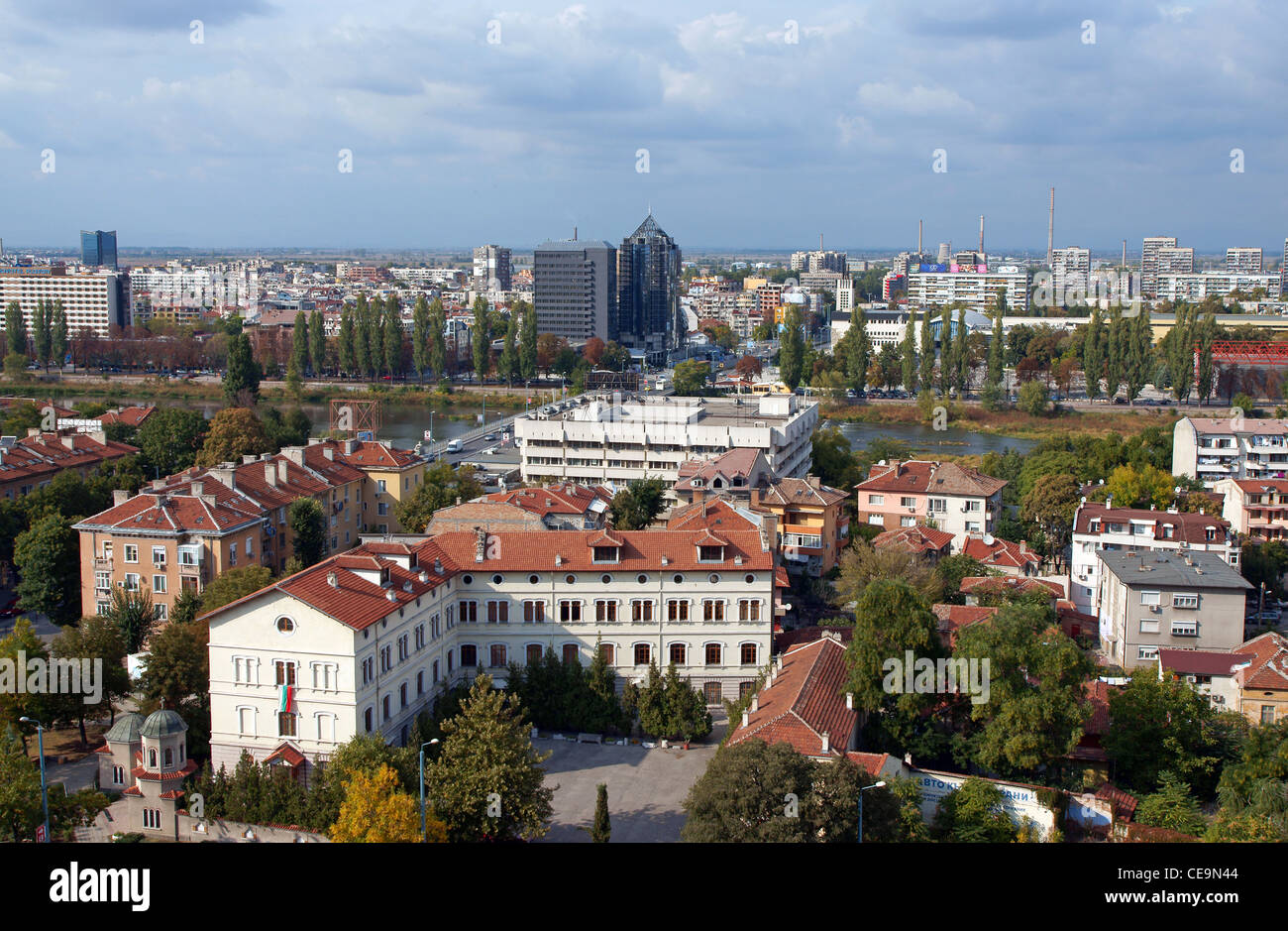 La città di Plovdiv, Bulgaria Foto Stock