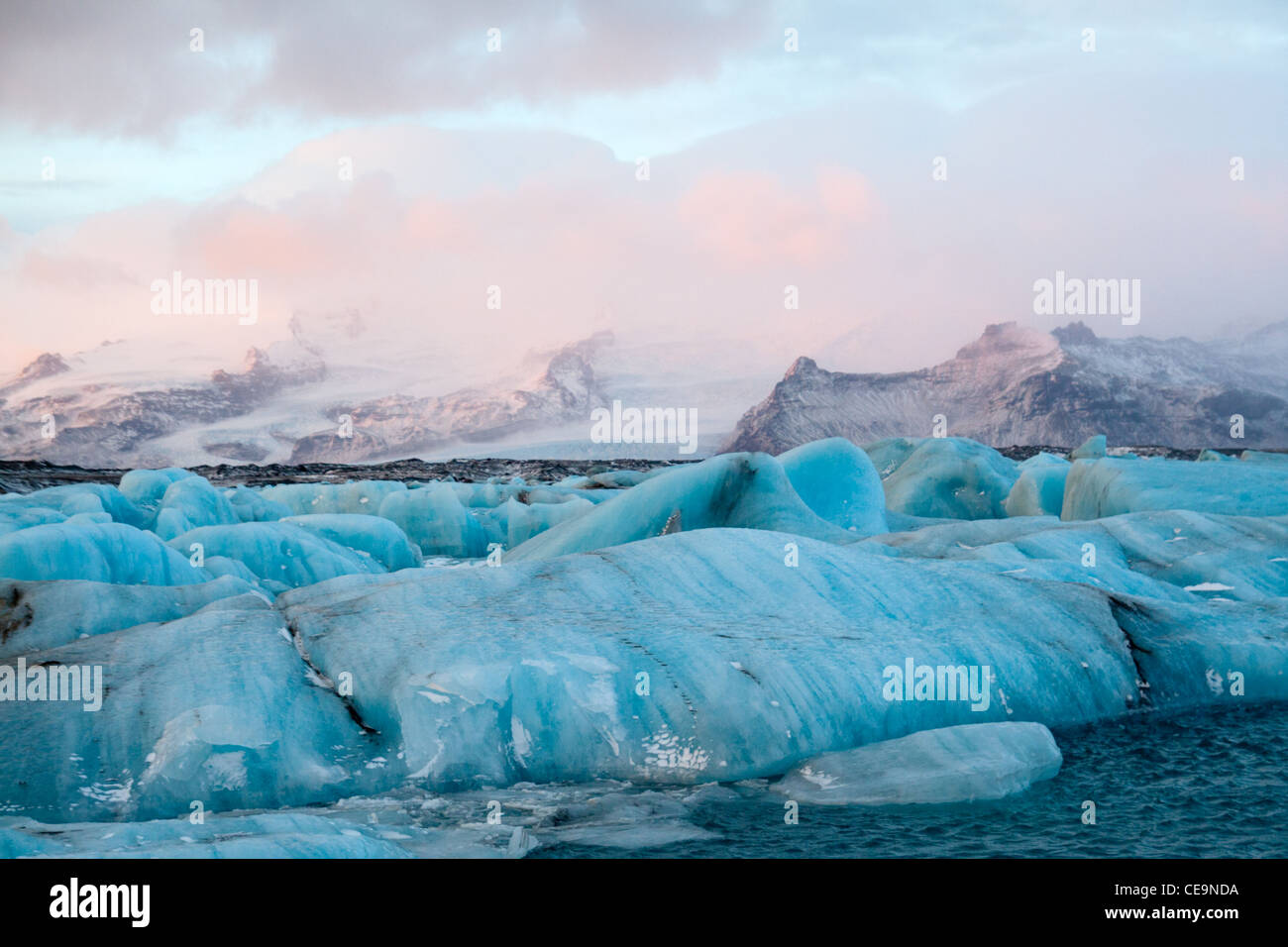 Iceberg di Jokulsarlon Foto Stock