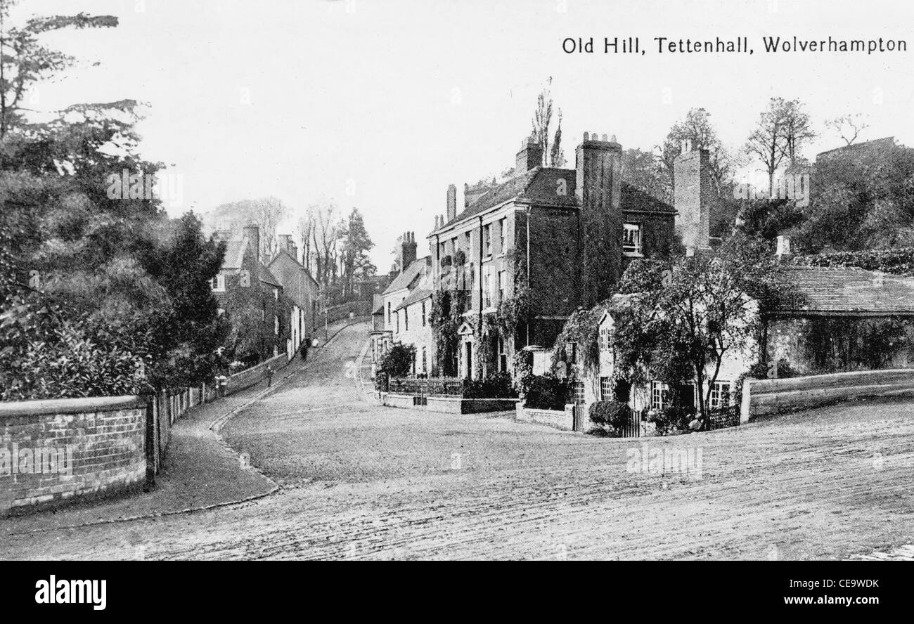 Old Hill, Tettenhall, Wolverhampton, c 1907 Foto Stock