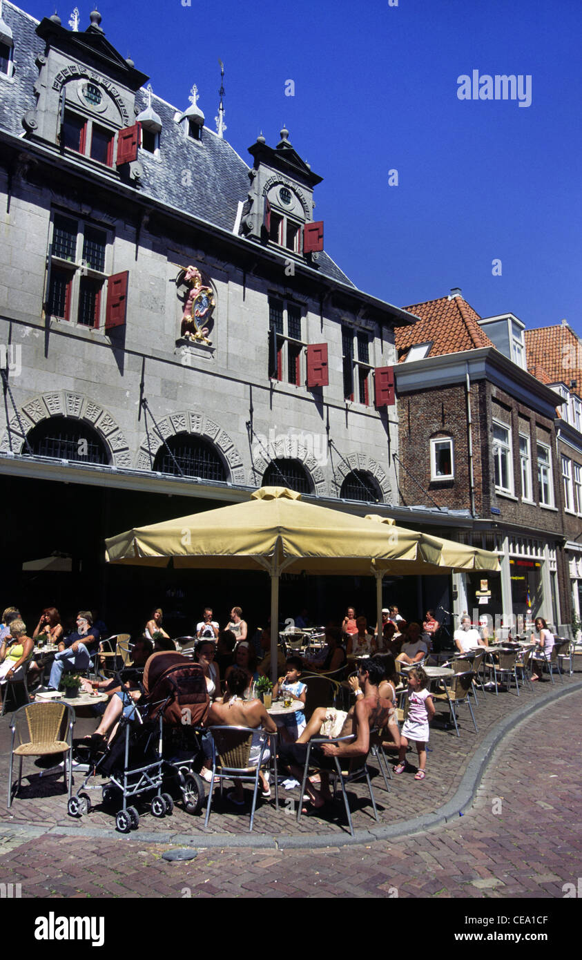 Vecchia casa mercantile. Hoorn, Olanda. Foto Stock