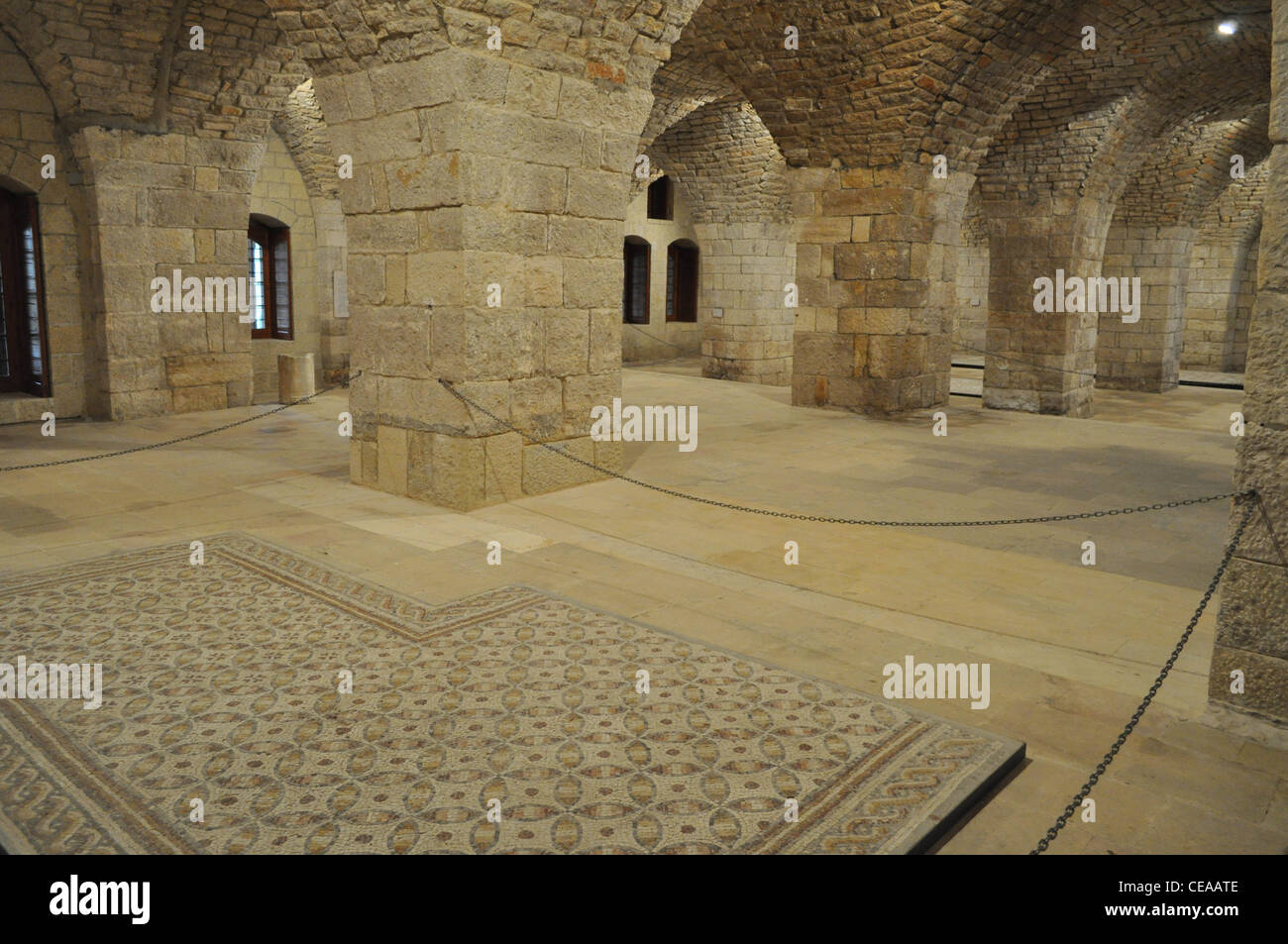 Mosaici bizantini in Beiteddine palazzo presidenziale, Libano Foto Stock