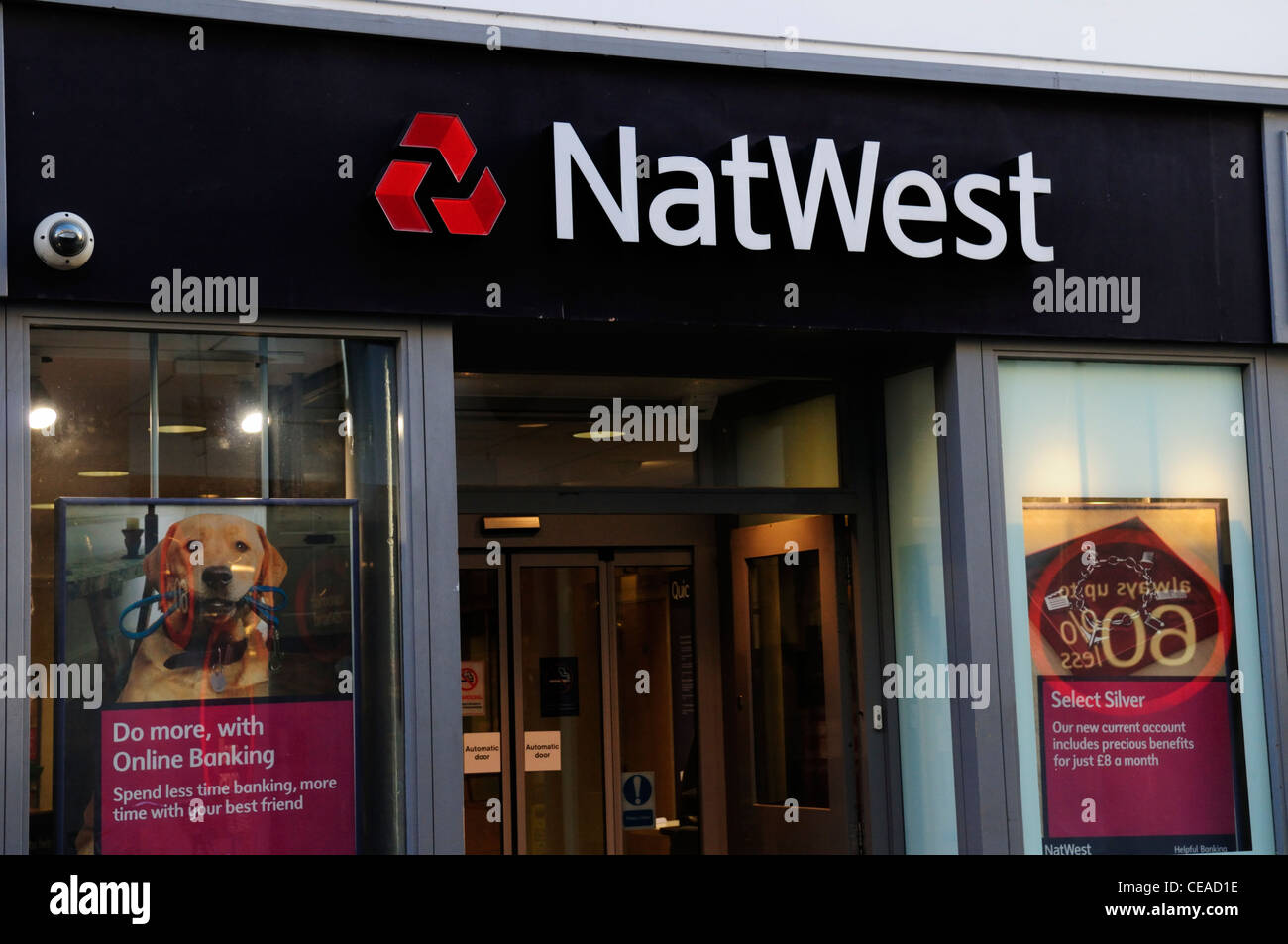 NatWest Bank, Cambridge, Inghilterra, Regno Unito Foto Stock