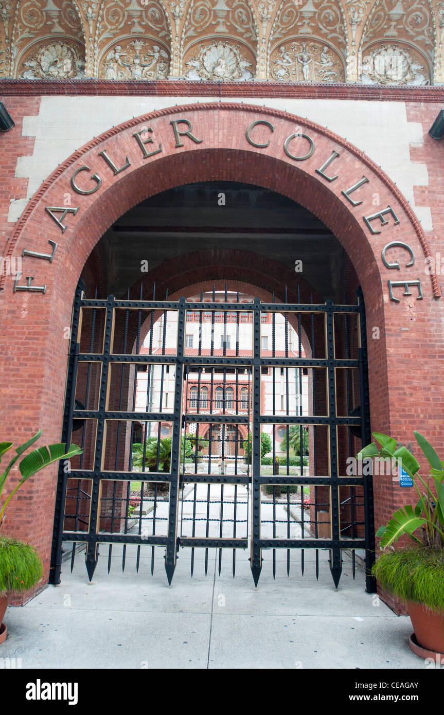 Ex Ponce de Leon Hall Hotel, Flagler edificio di college St Augustine, Florida, Stati Uniti, Stati Uniti d'America, America del Nord Foto Stock