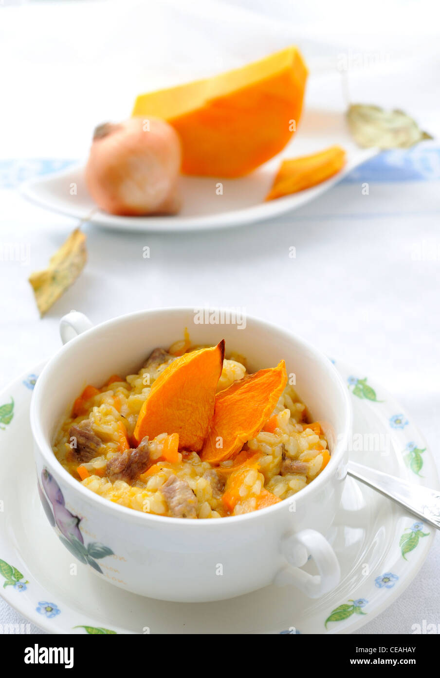 Risotto alla zucca Foto Stock