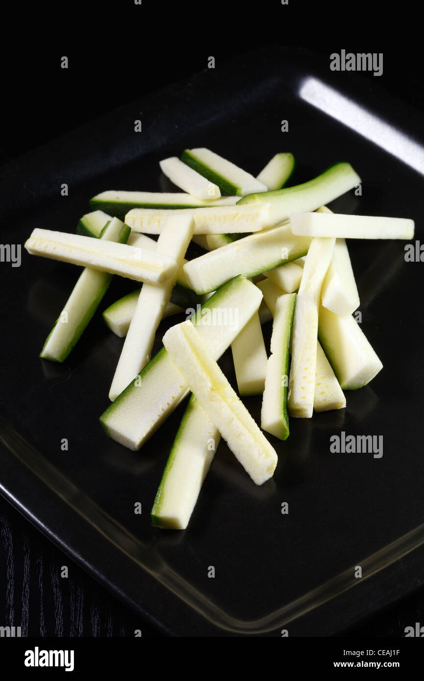 Bastoncini di zucchine Foto Stock