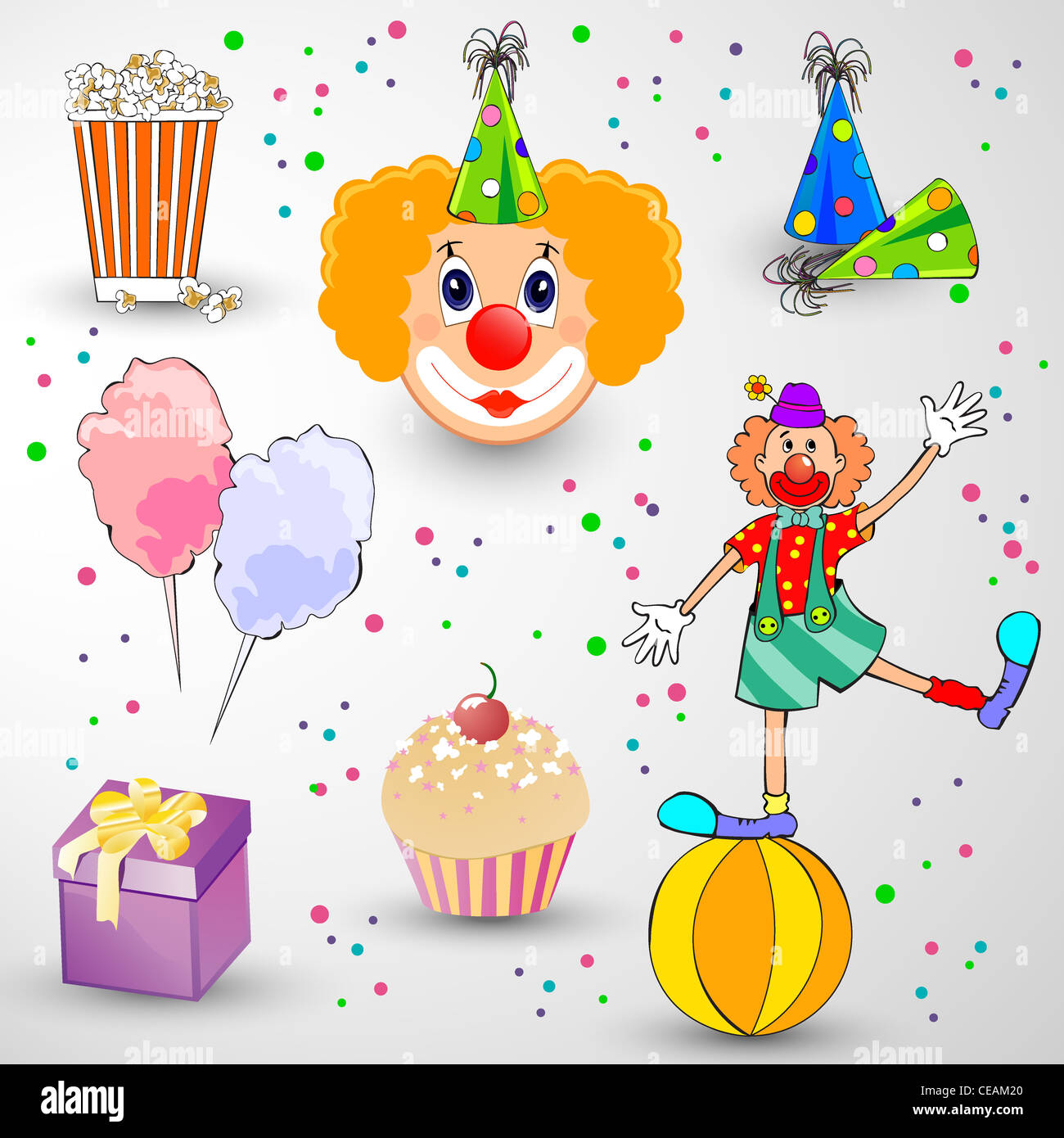 Set di Carnevale Foto Stock