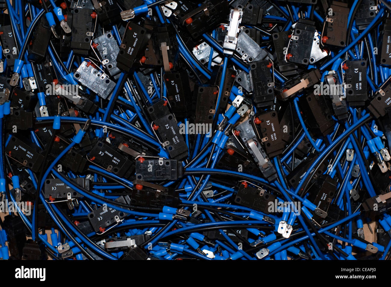 Componente elettronico, industria tecnologica, Hebei, provincia di Hebei, Cina, Asia. Foto Stock