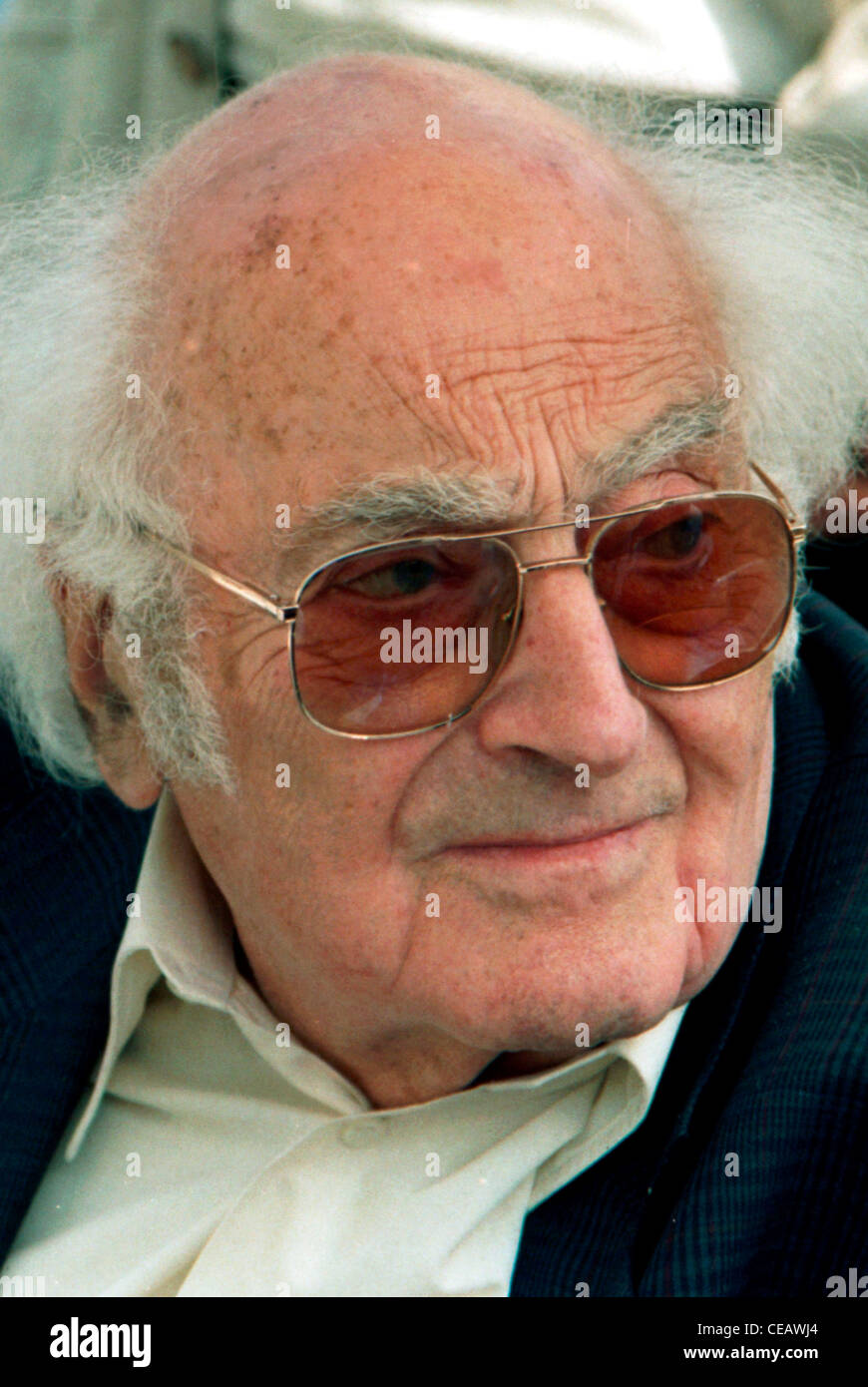 Stefan Heym - *10.04.1913 - 16.12.2001: ritratto dello scrittore tedesco a un evento di PDS a Berlino. Foto Stock