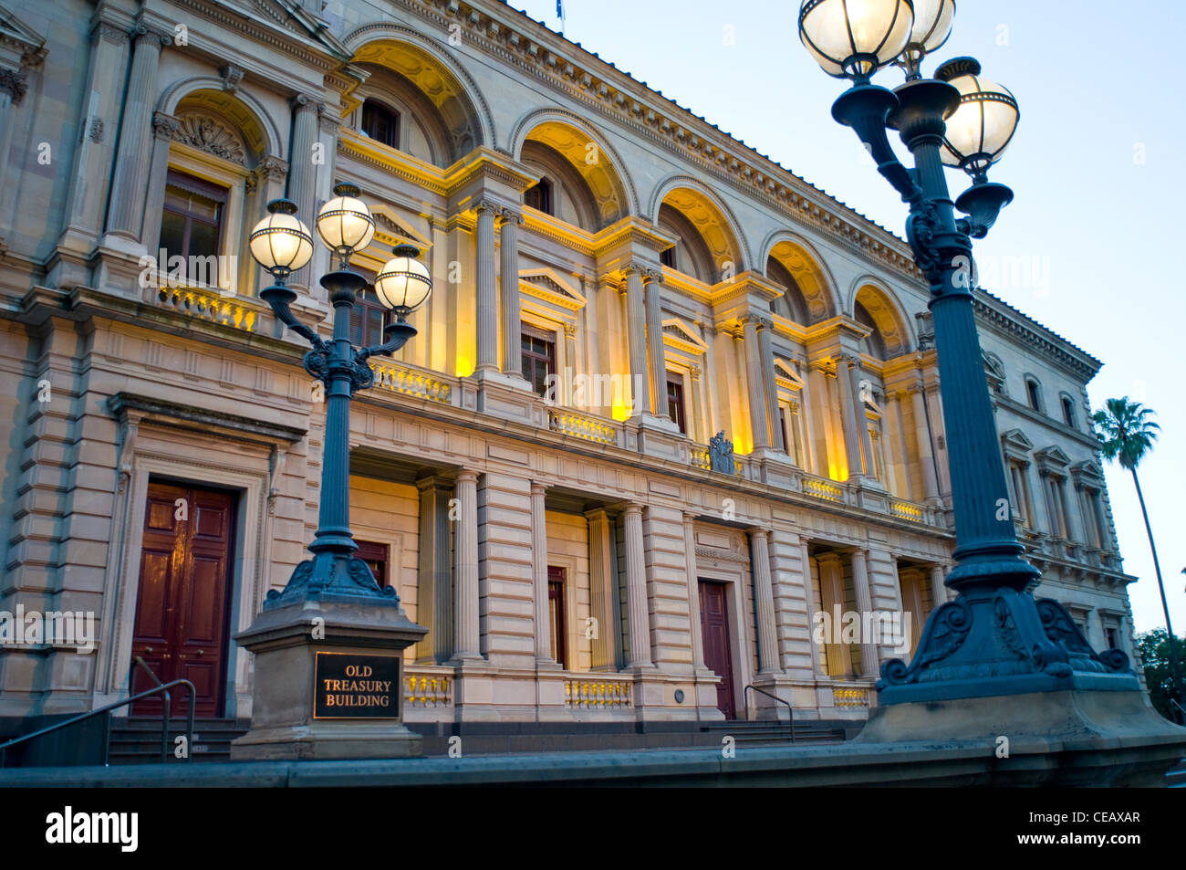 Edificio del tesoro di Spring Street, Melbourne, Australia Foto Stock