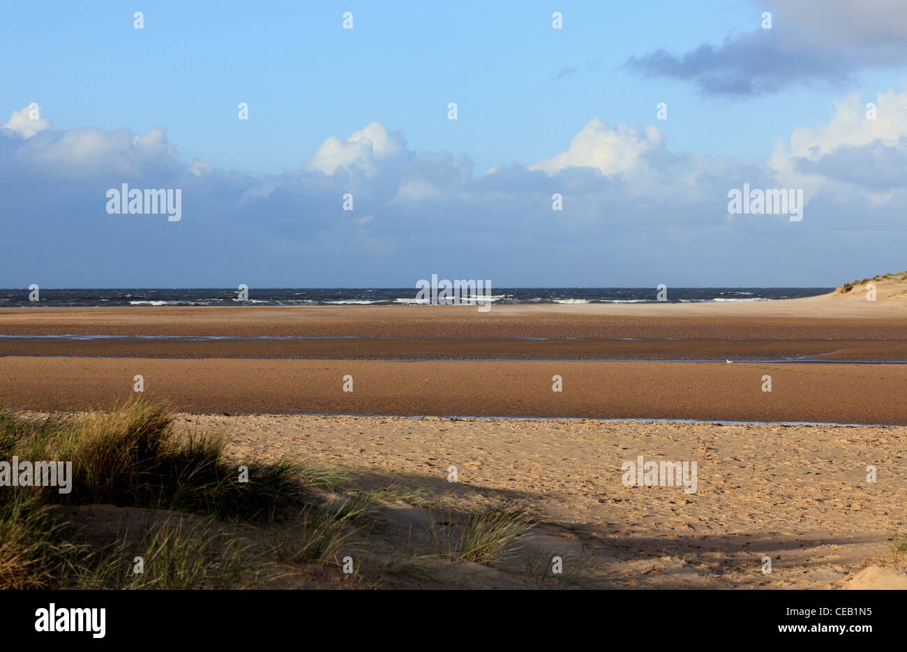 3444. Holkham Beach, Norfolk, Regno Unito Foto Stock