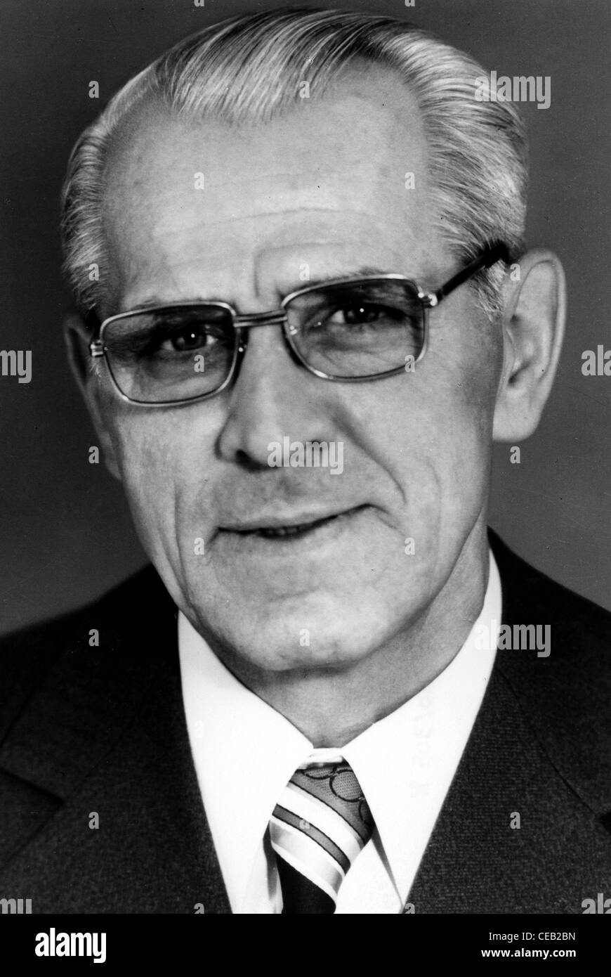 Willi Stoph - *09.07.1914 -13.04.1999: il primo ministro della Repubblica democratica tedesca. Foto Stock
