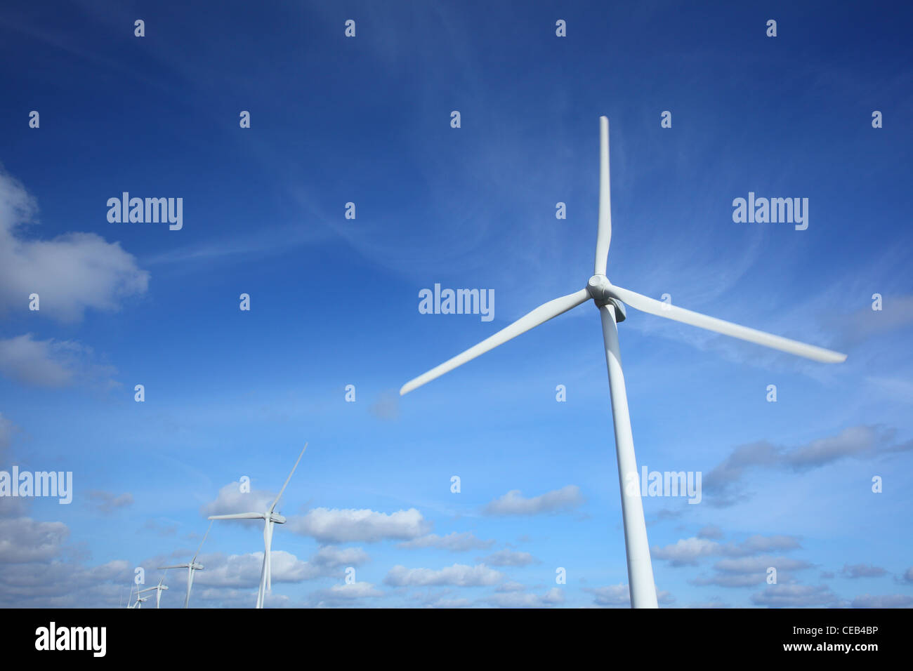 Generazione di energia eolica, energia pulita, Ibaraki in Giappone Foto Stock