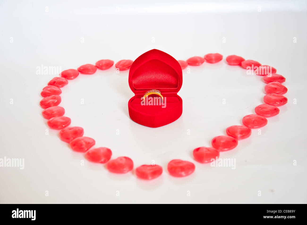Anello per amore Foto Stock