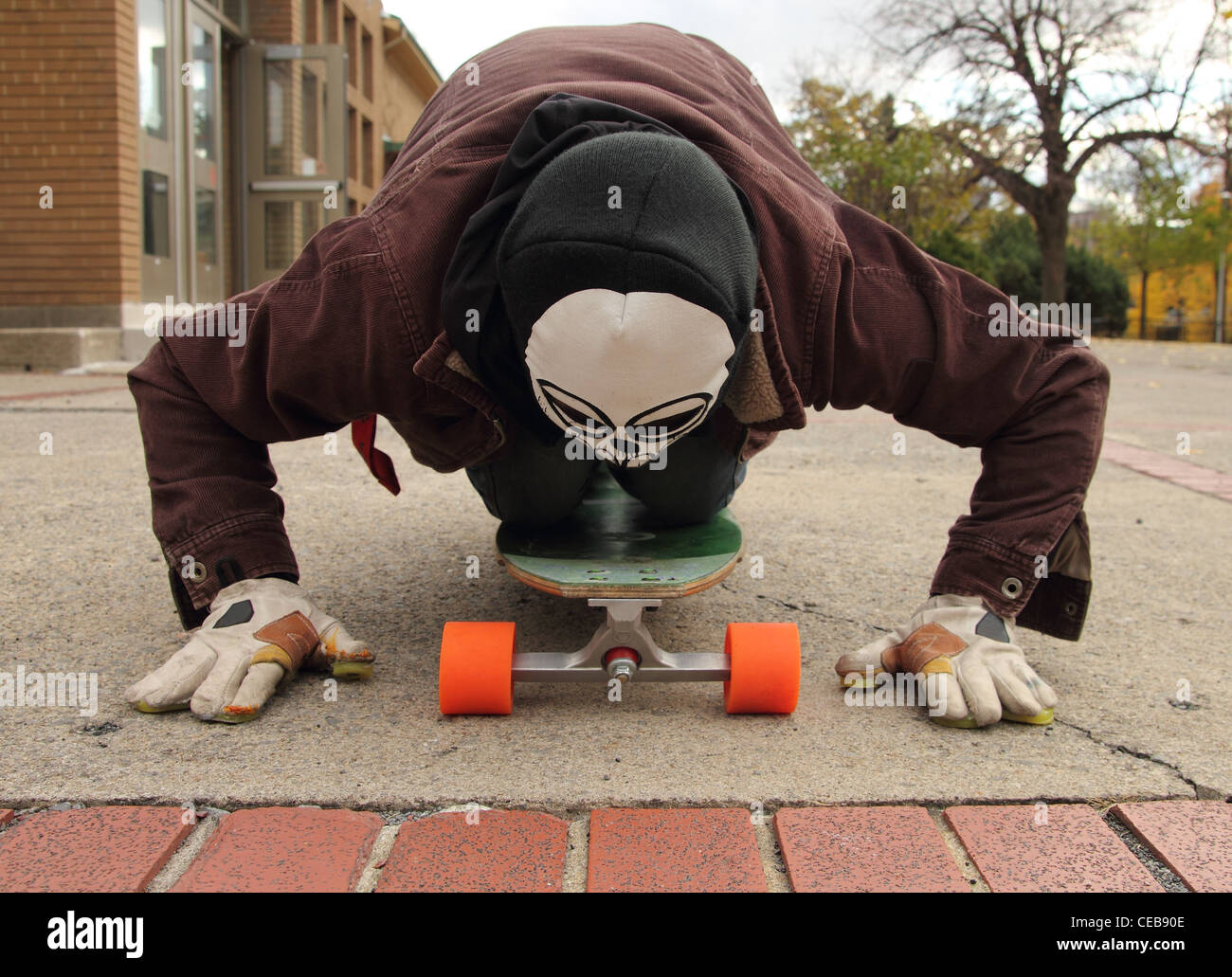 pattinatore del diavolo Foto Stock