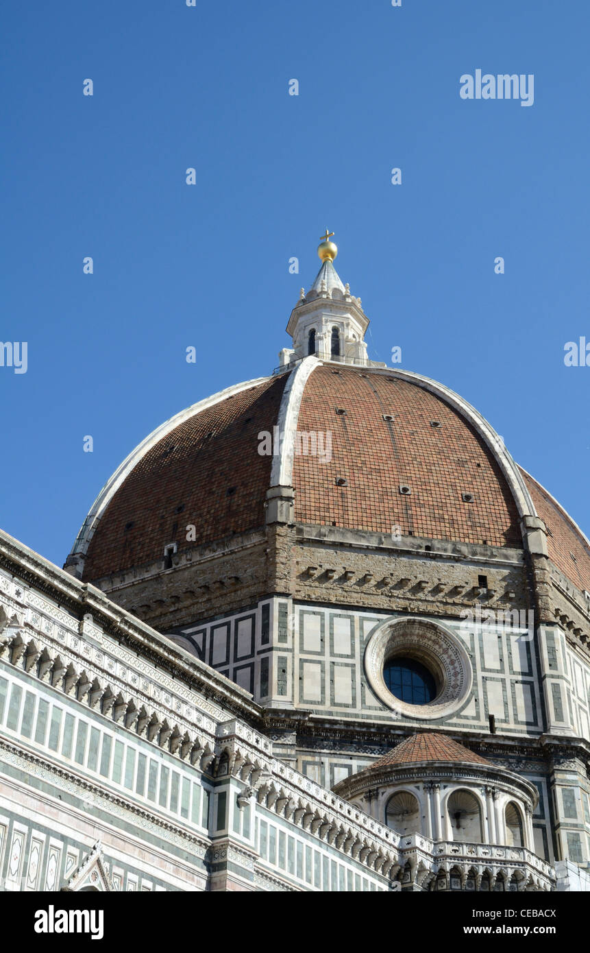Dome, il Duomo di Santa Maria del Fiore, Piazza del Duomo Firenze, Toscana, Italia Foto Stock