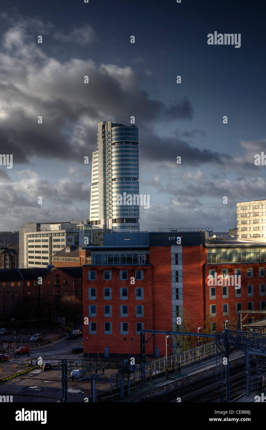 Skyline di Leeds Foto Stock