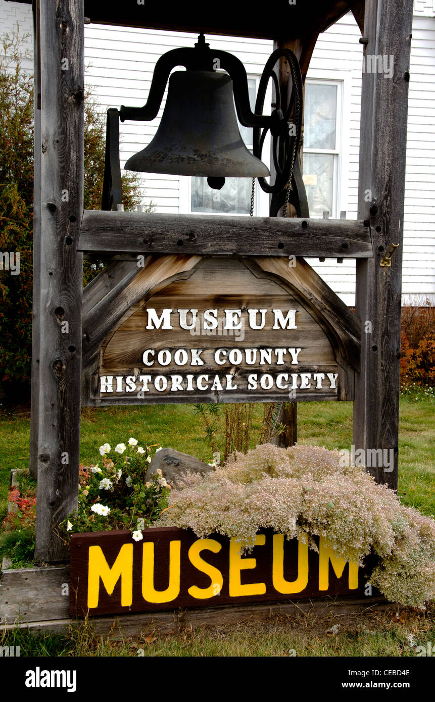 Cook County Historical Society Museum di Grand Marais, Minnesota Foto Stock