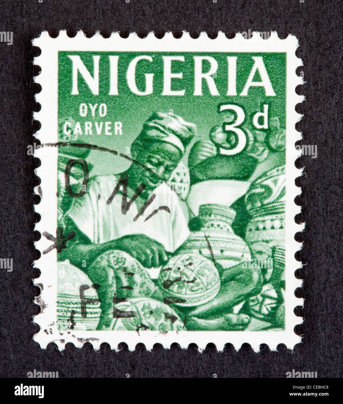 Nigerian francobollo Foto Stock