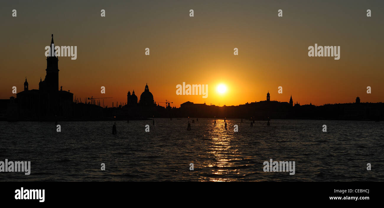 Venezia - tramonto Foto Stock