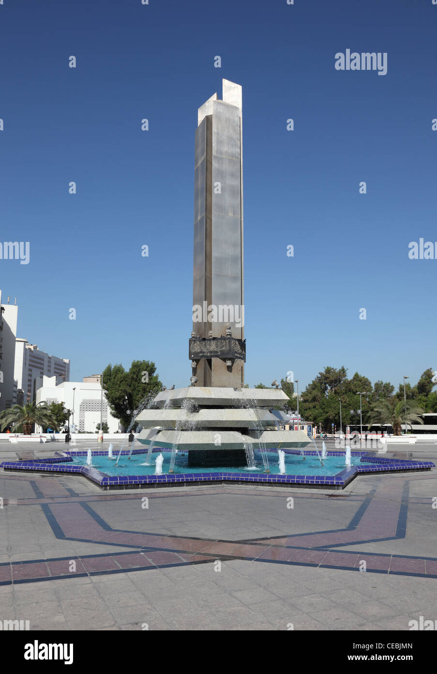 Monumento a la Union Square a Dubai, Emirati Arabi Uniti Foto Stock