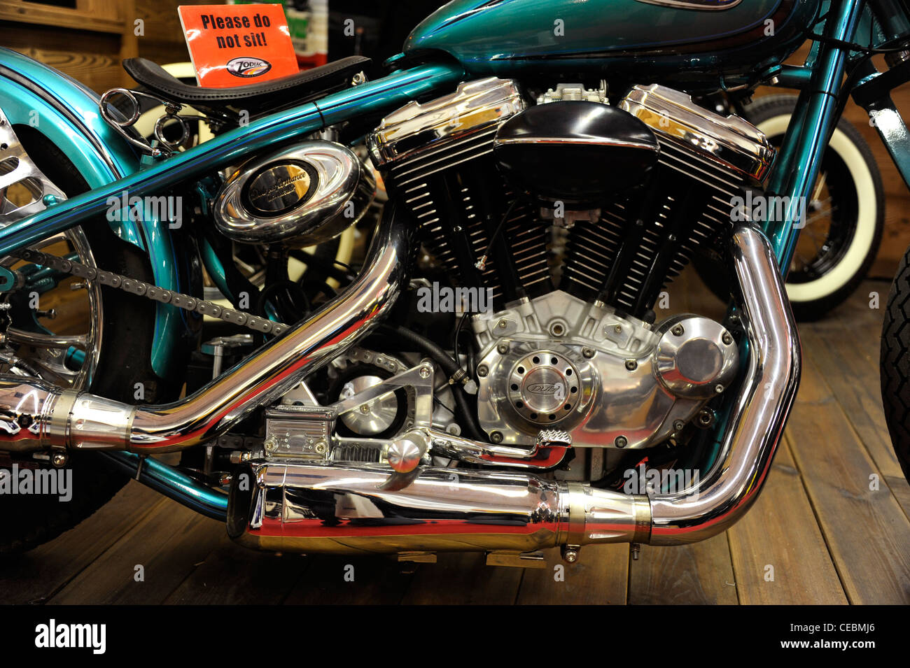 Custom DUB prestazioni,Harley-Davidson Motor,Parigi Motorcycle Show, Francia Foto Stock
