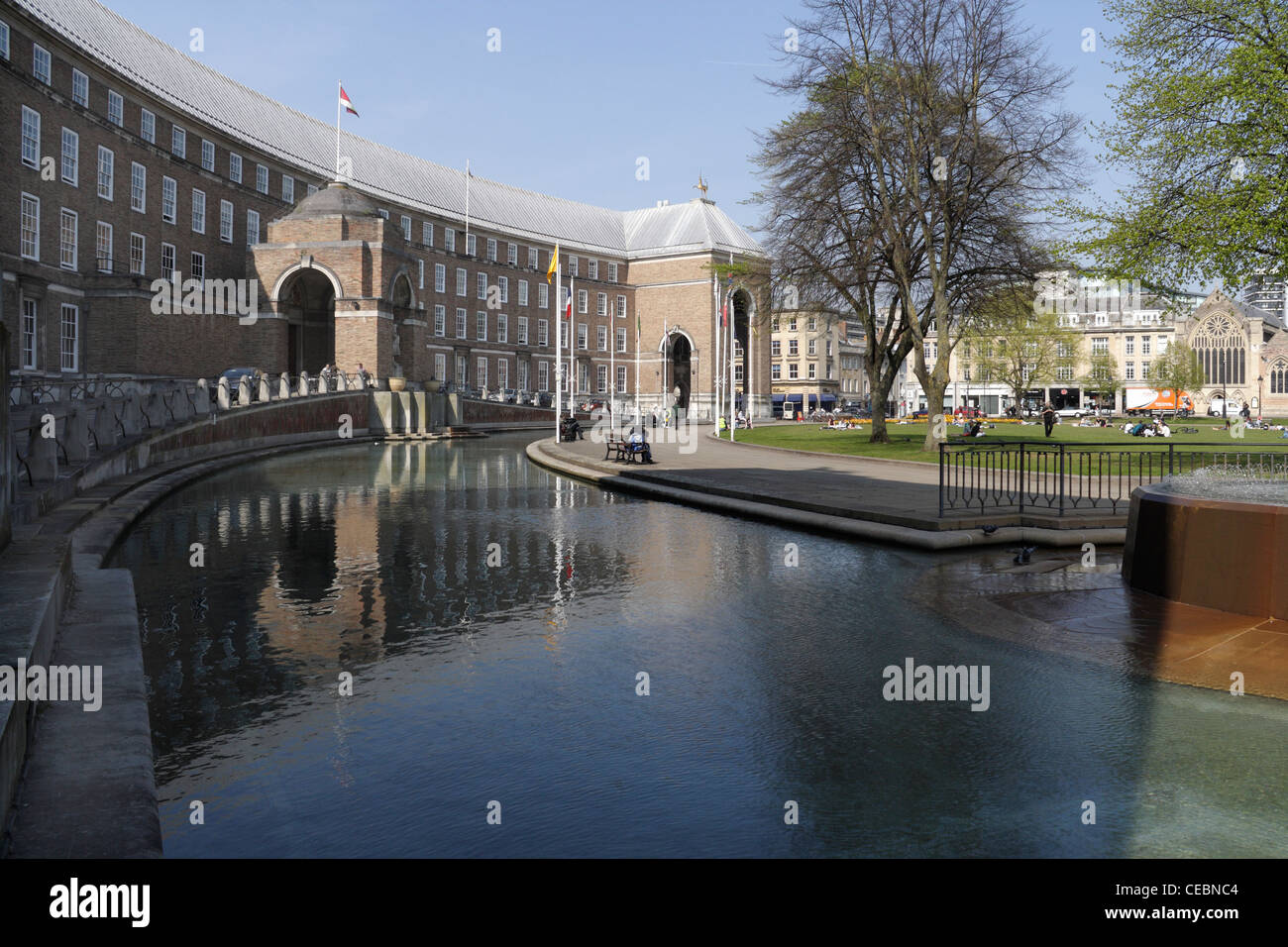 Bristol Council City Hall on College Green, Inghilterra Regno Unito Foto Stock