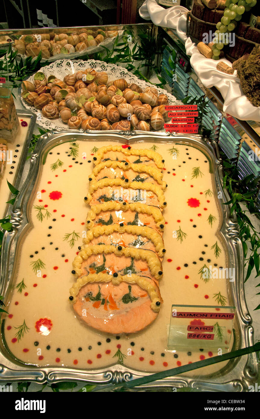 St Germain de Pres delicatessen catering interno parigi francia - francese Foto Stock