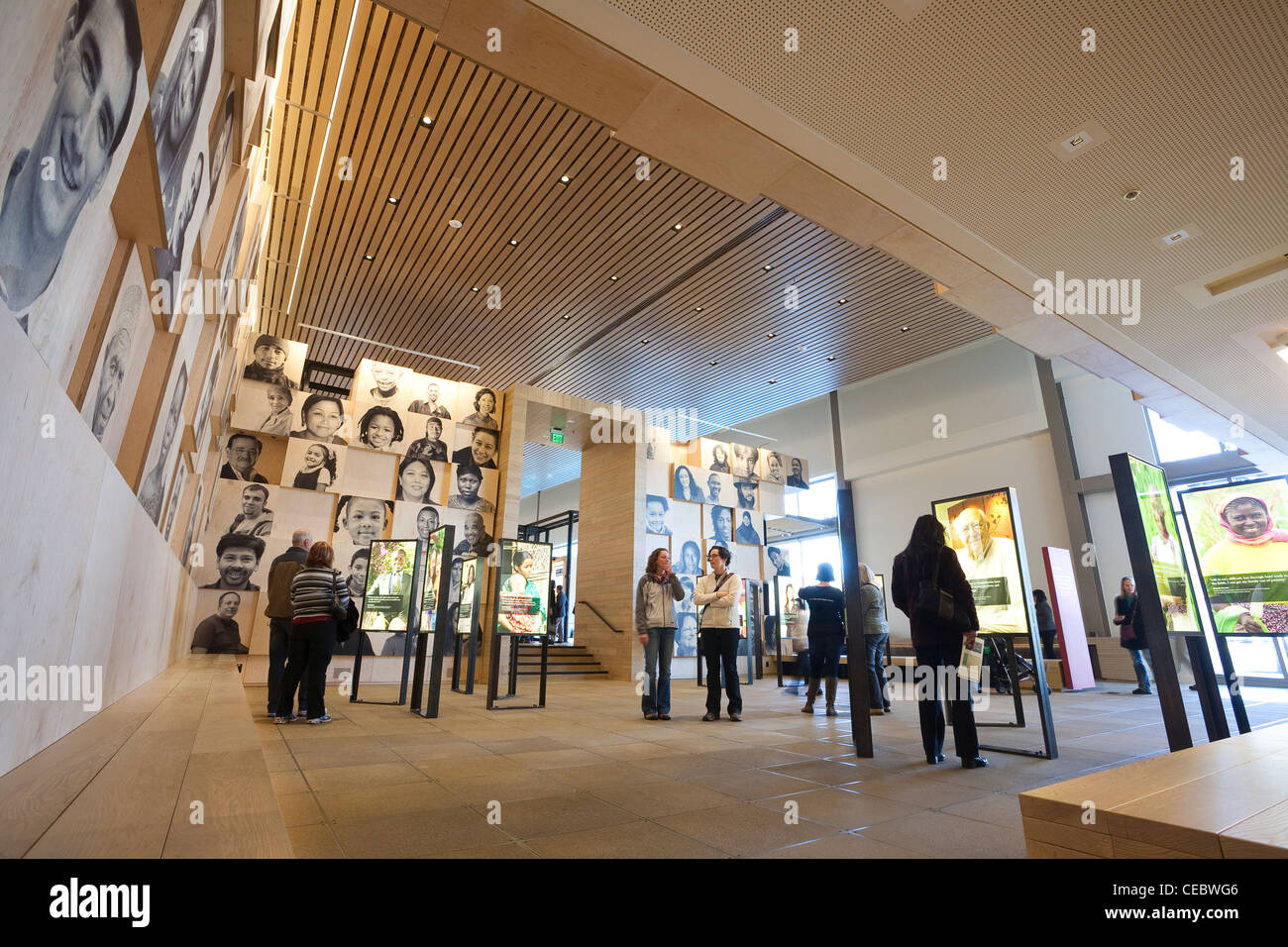 Voci Gallery, Gates Foundation di apertura del Centro Visita, 4 febbraio 2012 Foto Stock