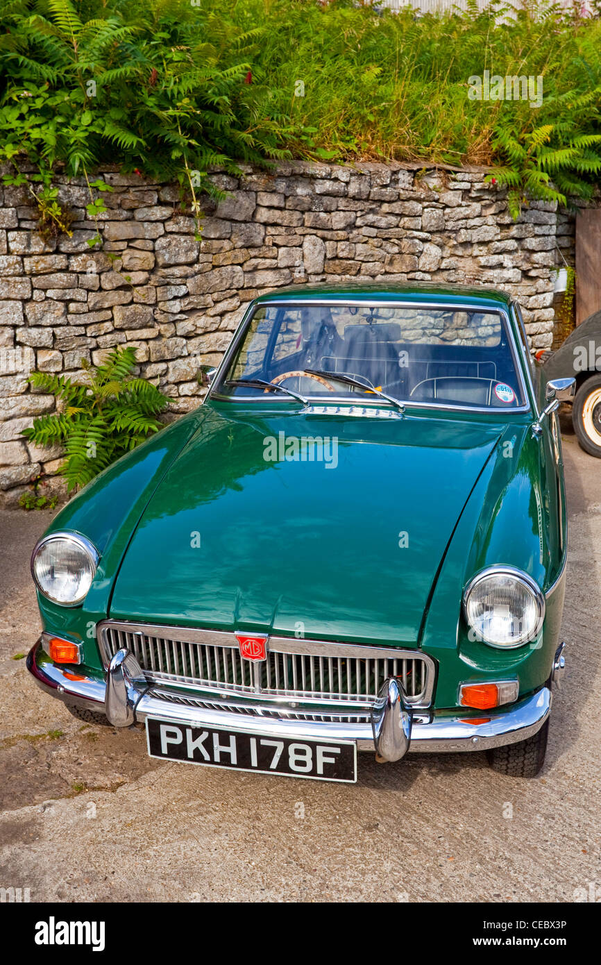 Un verde MG auto sportiva, Pickering North Yorkshire Regno Unito Foto Stock