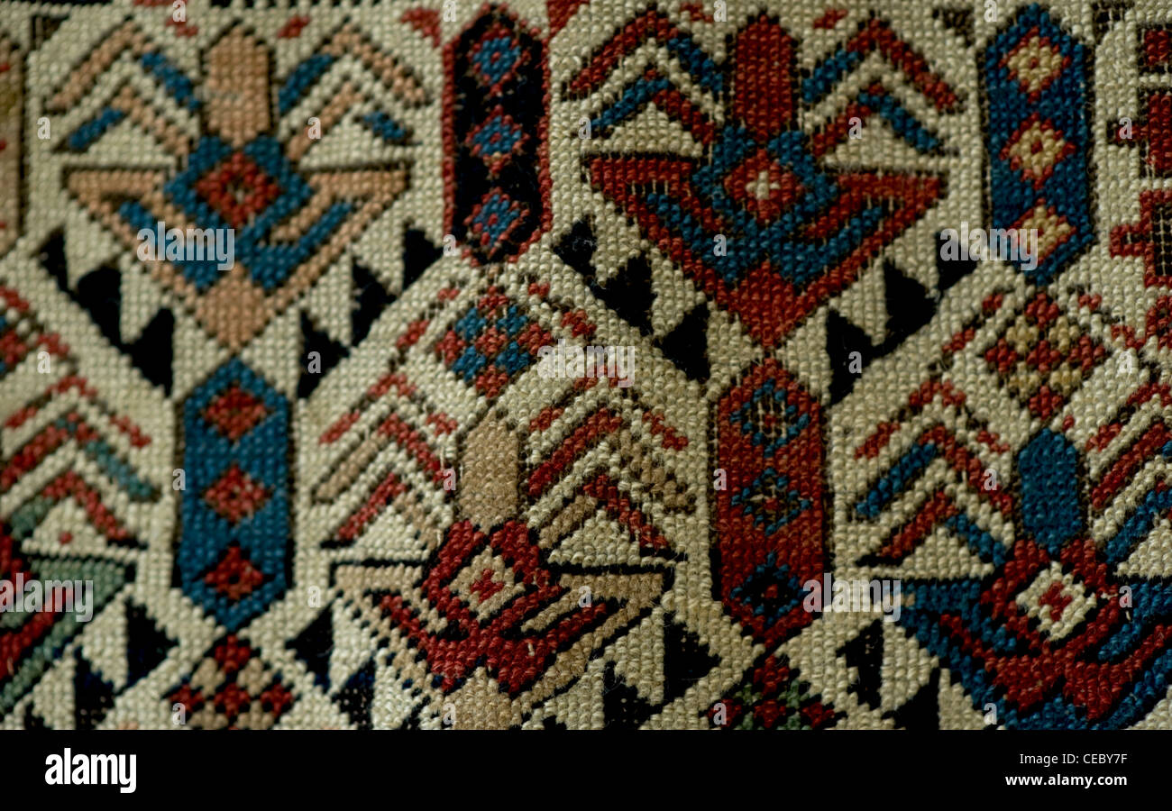 Persiano antico intrecciato Rug tappeto ARTE DELL ASIA Foto Stock